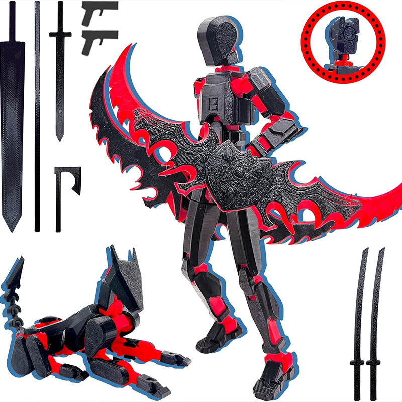 3D Printing Titanium - Set di Action Figure 3D T13