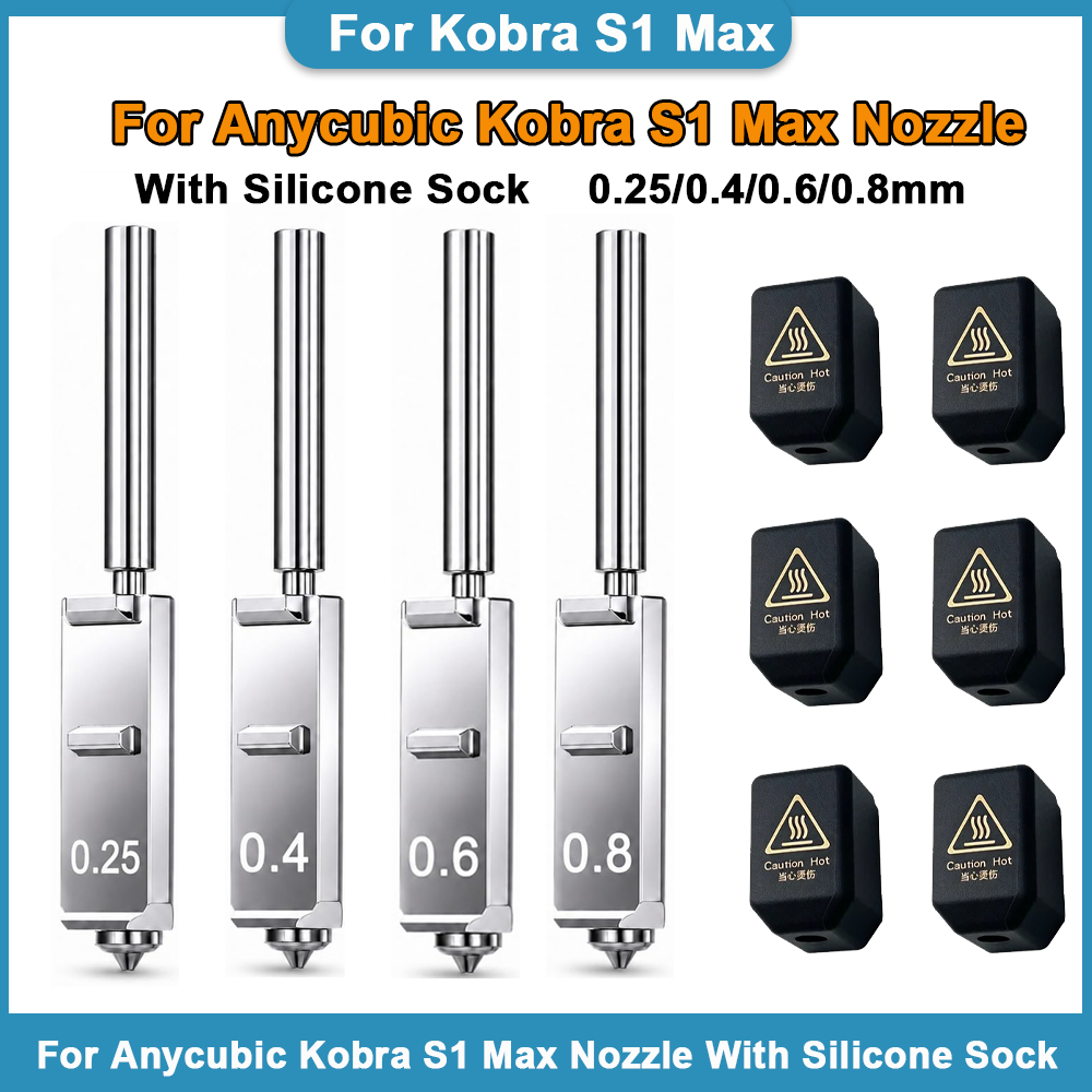 Nozzle 0.4Mm Hardened - Ugelli in Acciaio Temperato per Anycubic