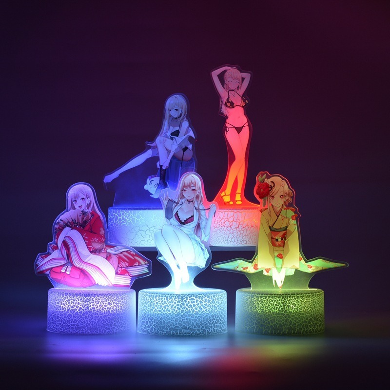 3D Printing Model - Luce Notturna 3D Colorata con Personaggio