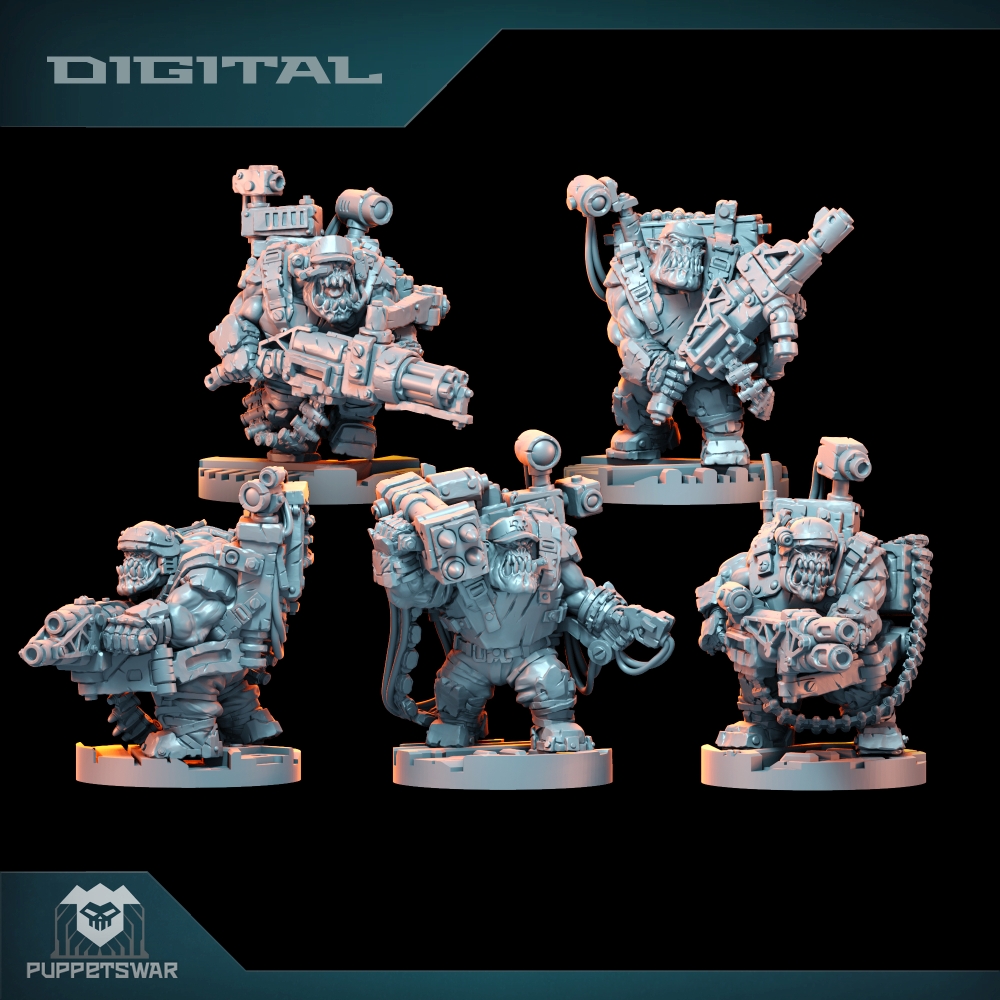 3D Printing Robot - Orc Ultimate Badasses Squad, Figura di