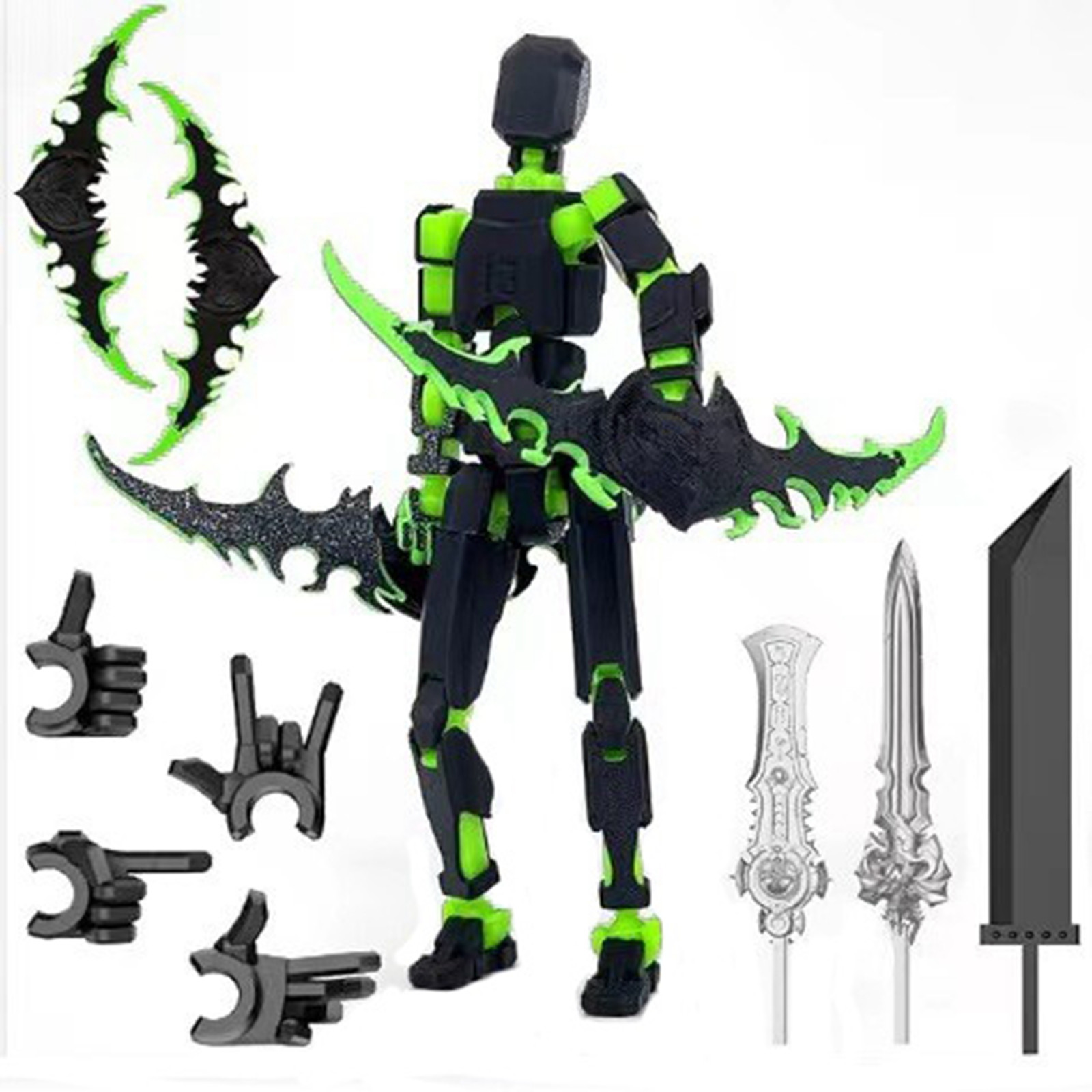 3D Printing Robot - Titan 13 Con Ali Figure Giocattoli
