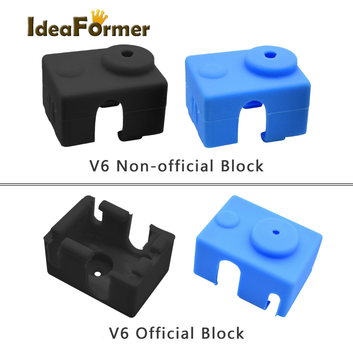 Silicone Sock Hotend - 5 pz. Calzini in silicone V6