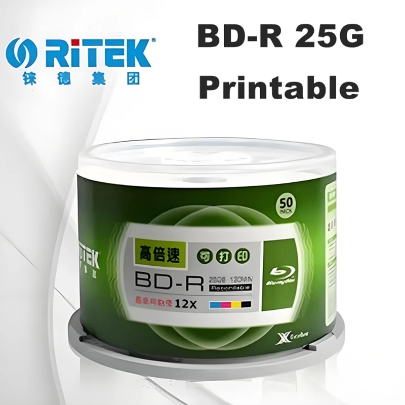 3D Printing Robot - 50 pezzi/scatola Ritek BD-R 25GB Dischi