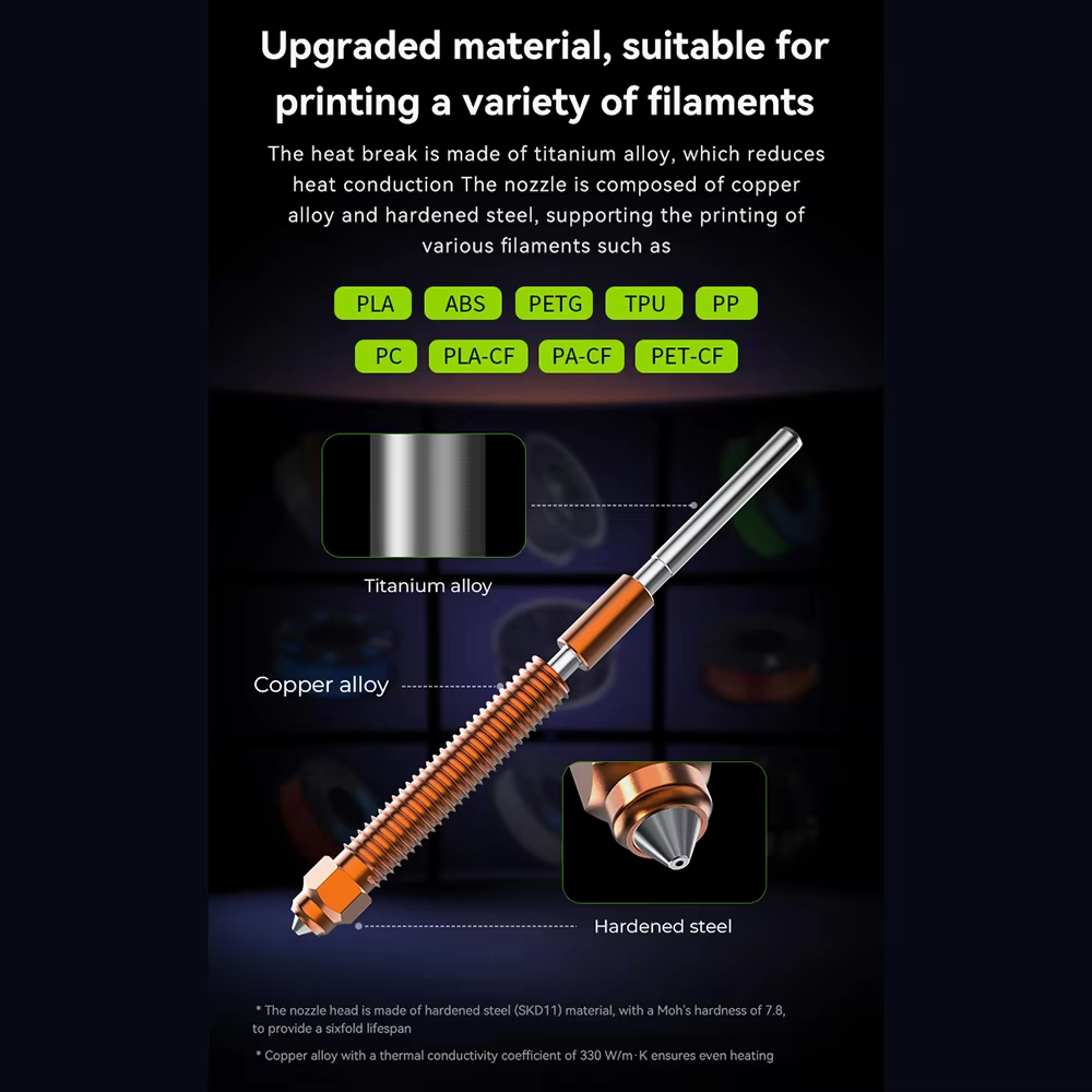 Ugello in acciaio temprato Uni - Nozzle 0.4Mm Hardened recensione e prezzo
