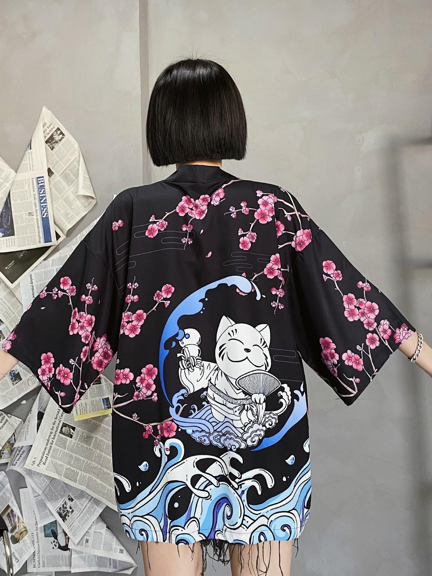 Nuovo Cardigan Kimono 3D Stamp - 3D Printing Material recensione e prezzo