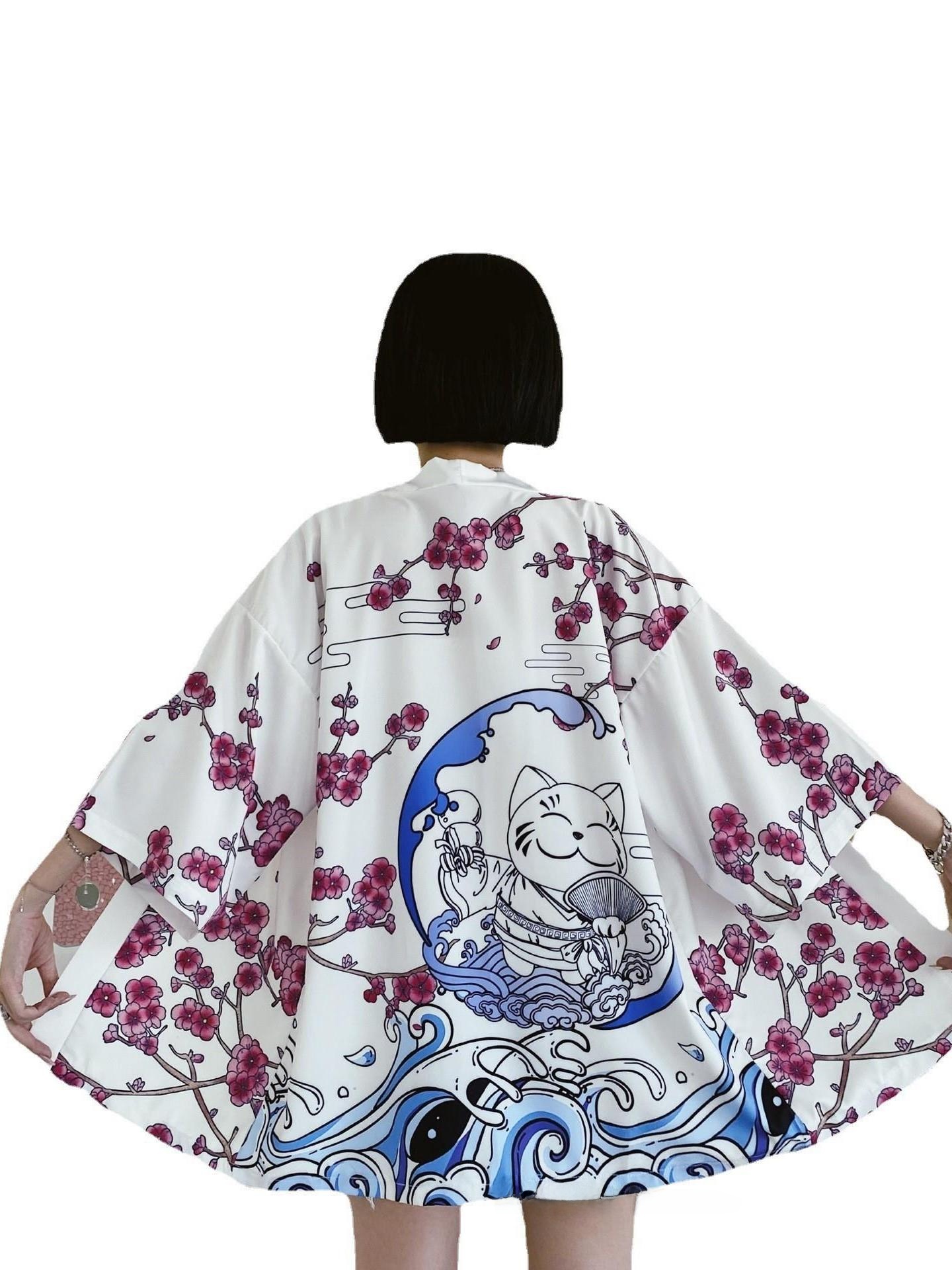 Nuovo Cardigan Kimono 3D Stamp - 3D Printing Material recensione e prezzo