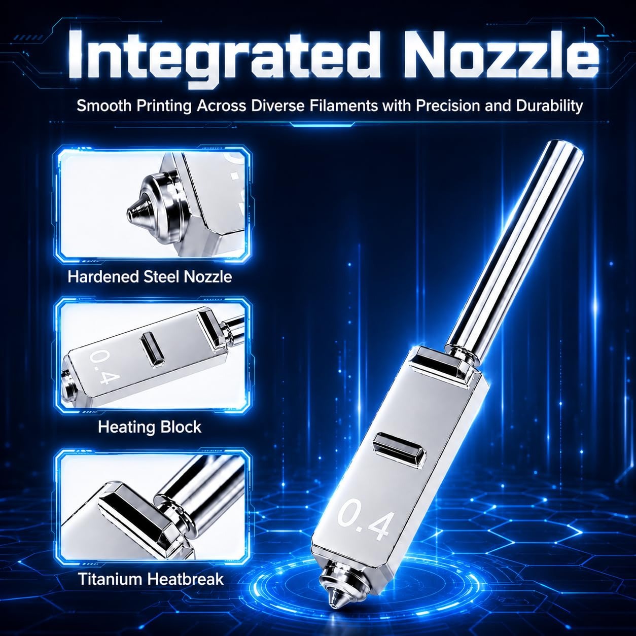 Ugelli in Acciaio Temperato pe - Nozzle 0.4Mm Hardened recensione e prezzo