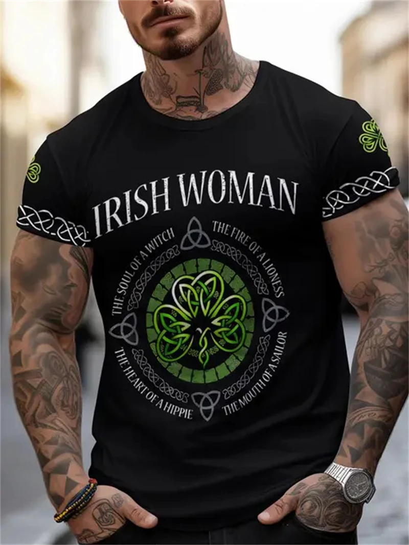 T-shirt da uomo nera con stamp - 3D Printing Questions recensione e prezzo