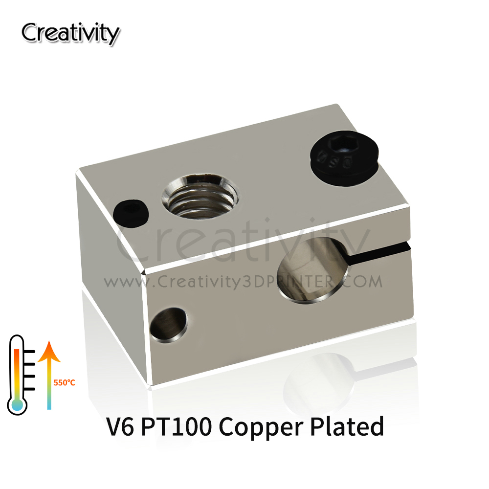 Blocco riscaldante V6 PT100 in - 3D Printing Titanium recensione e prezzo