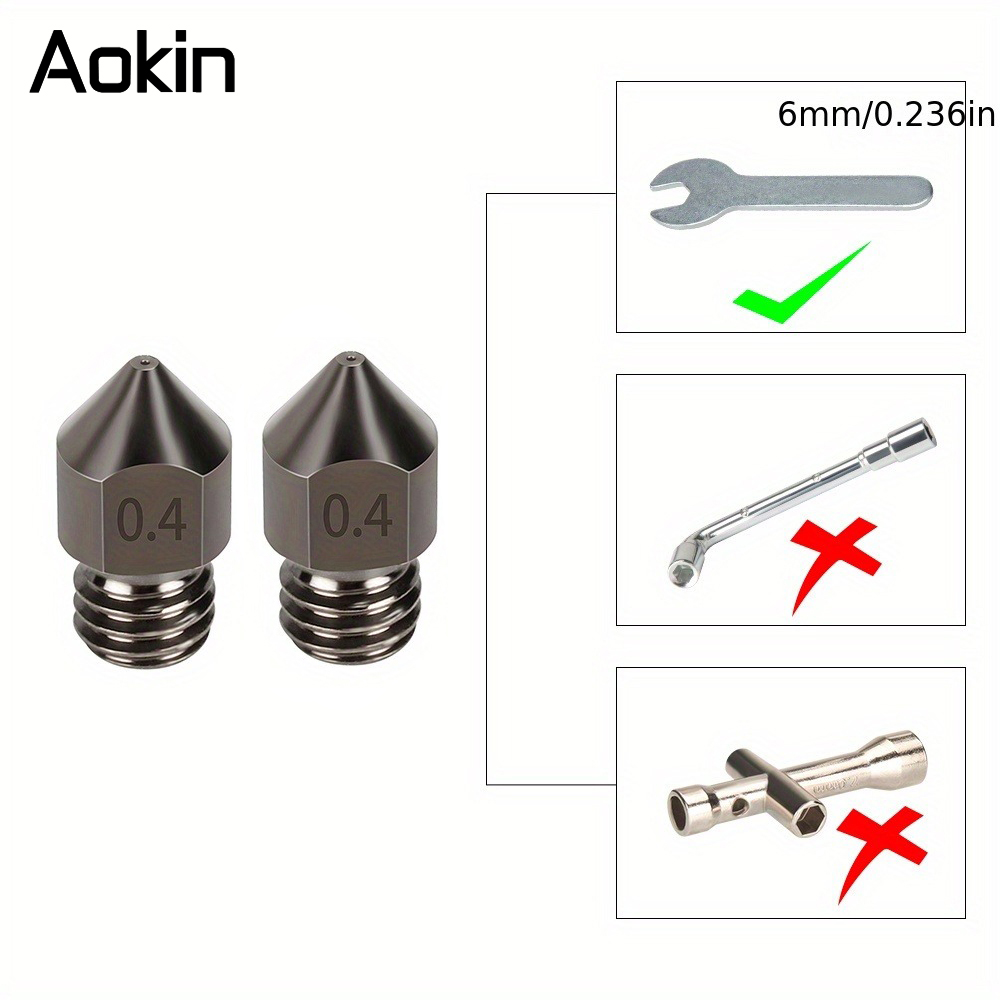 1/5/10PCS MK8 Ugello Aggiornam - Nozzle 0.4Mm Hardened recensione e prezzo