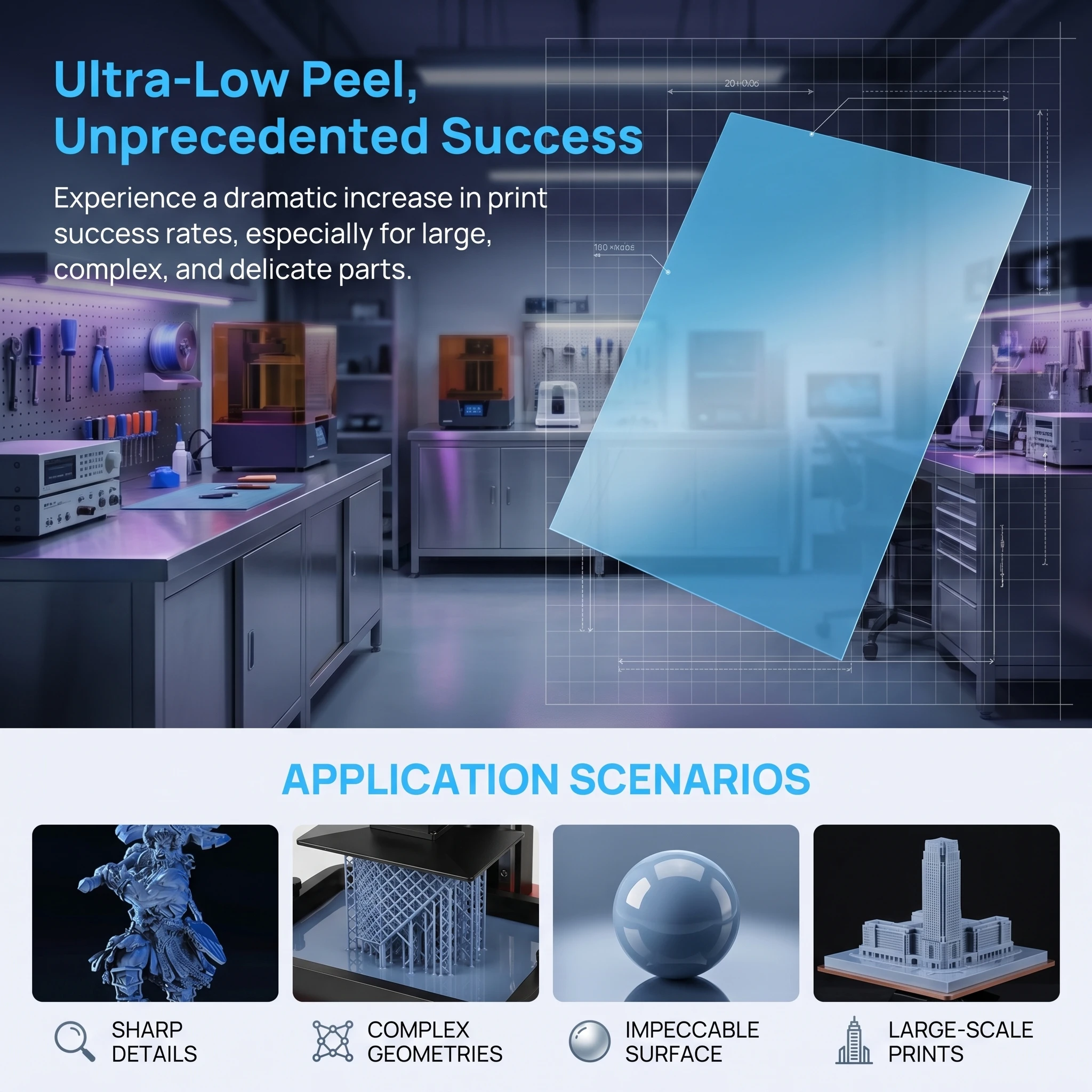 Pellicola di rilascio ACF ad a - 3D Printing House Machine recensione e prezzo